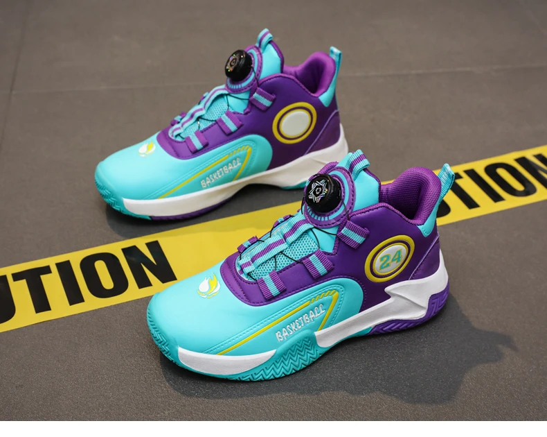 أحذية كرة السلة الملونة للأطفال ، أحذية رياضية مريحة للأطفال ، عالية الجودة ، صبي