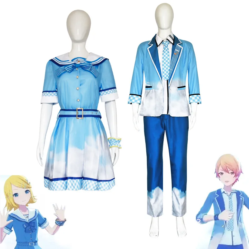 

Project Sekai Colorful Stage! Cosplay Costume Azusawa Kohane Stage Dress Tenma Tsukasa Suit Wonderlands×Showtime
