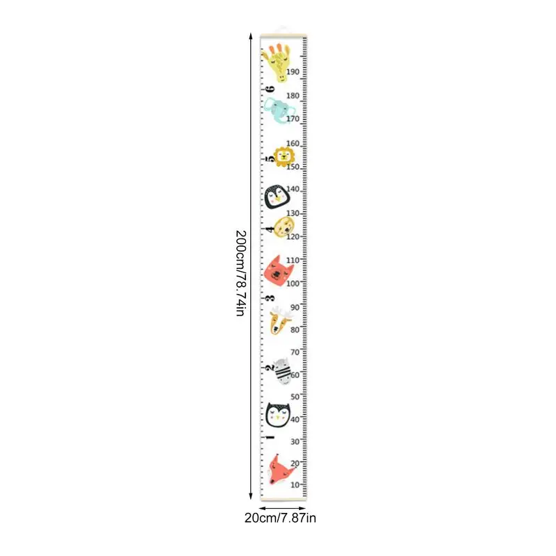 Child Growth Chart For Wall Cartoon Growth Chart For Measurement Fabric Wall Art Removable Decor Home Decoration