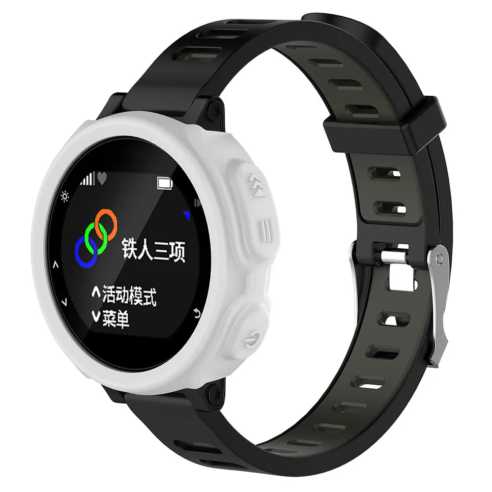 Silicone Shockproof Smart Watch Protective Cover in Solid Color
