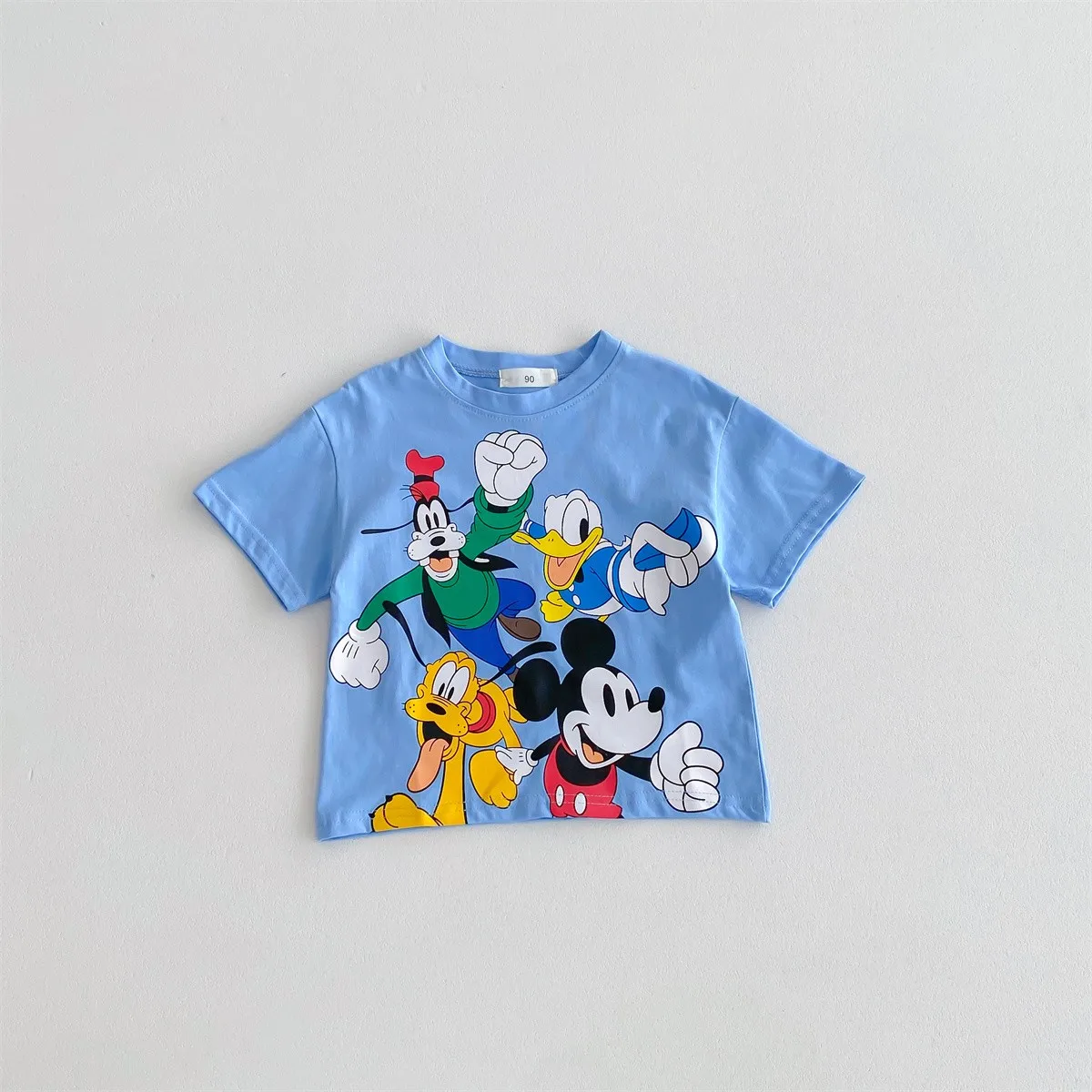 Mickey Mouse Fashion T-shirt Round neck loose top Baby Girl Short sleeved Top Children's T-shirt Cartoon Fashion T-shirt 5
