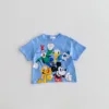 Mickey Mouse Fashion T-shirt Round neck loose top Baby Girl Short sleeved Top Children's T-shirt Cartoon Fashion T-shirt 5