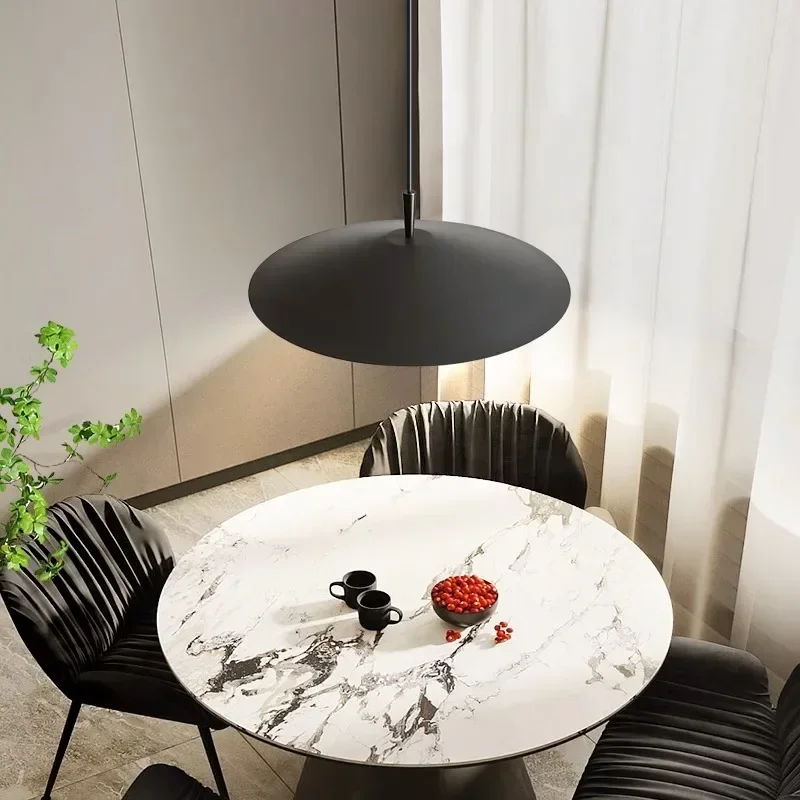 Pendant Lights Pendant Lamp Vintage Pendant Lights Modern Minimalist Designer Restaurant Pendant Lights bar island Lamps Circular Frisbee Shaped Textured LED light