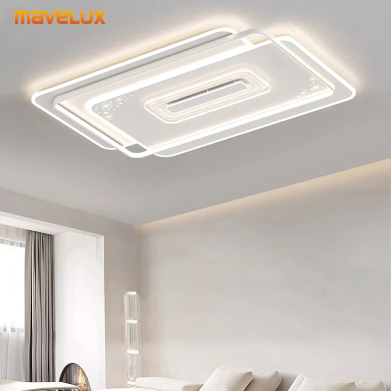 

Black White Led Ceiling Light Simple Rectangle Round Living Room Bedroom Study Ceiling Mounted Lamp Apartment Decor Luminarie