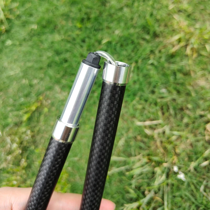 Carbon Fibre Bison Bank Sticks 4-Section Outdoor Fold Trekking