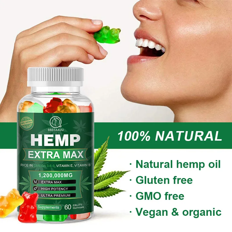 Hღmღ Gummies 1200000mg Relieves Joints and Muscles Pain Sleep Better Reduces Anxiety Improves Concentration