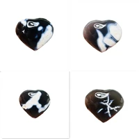 Natural Gem Hand Polished Orca Agate Heart-shaped Abstract Pattern Home Decor Gift Witchcraft Altar Prayer Crystal Stone Healing 1