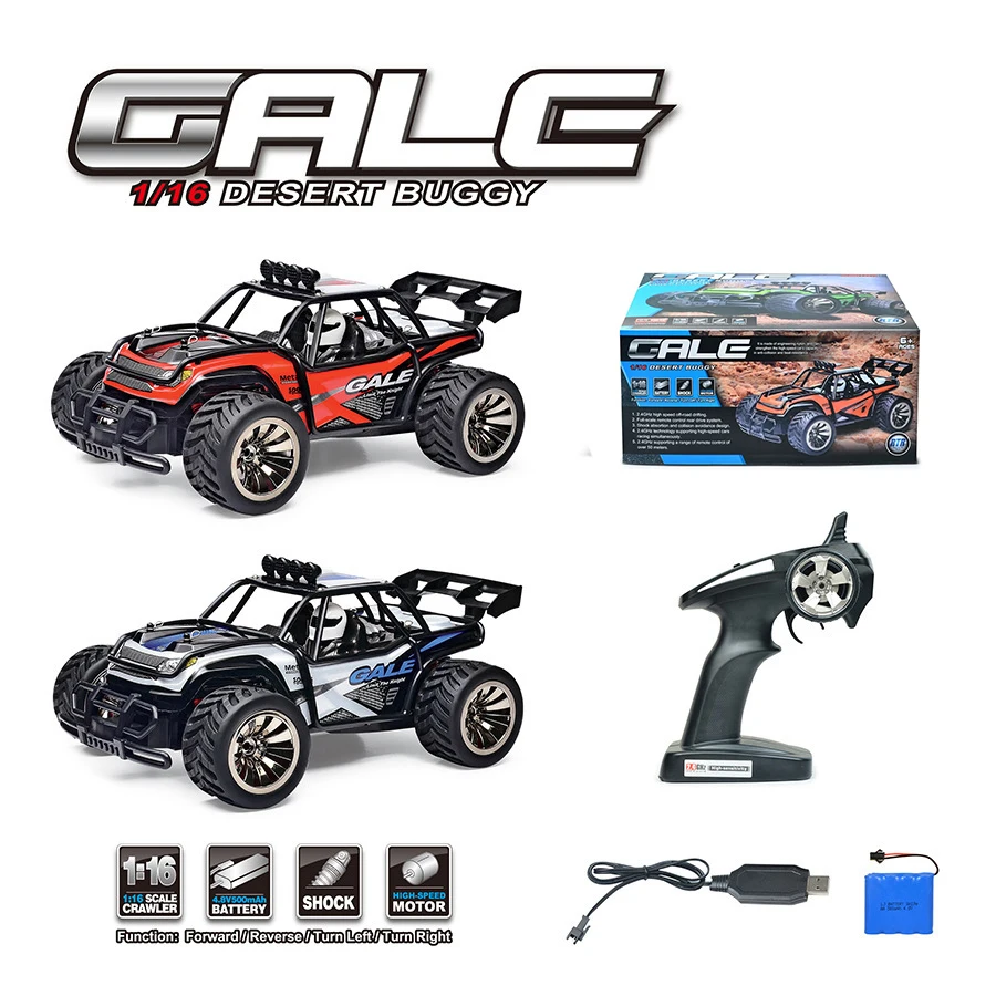 

1:16 4WD RC Car Children's Electric 2.4G Remote Control Car Remote Control High-speed Off Road Vehicle Outdoor Educational Toys