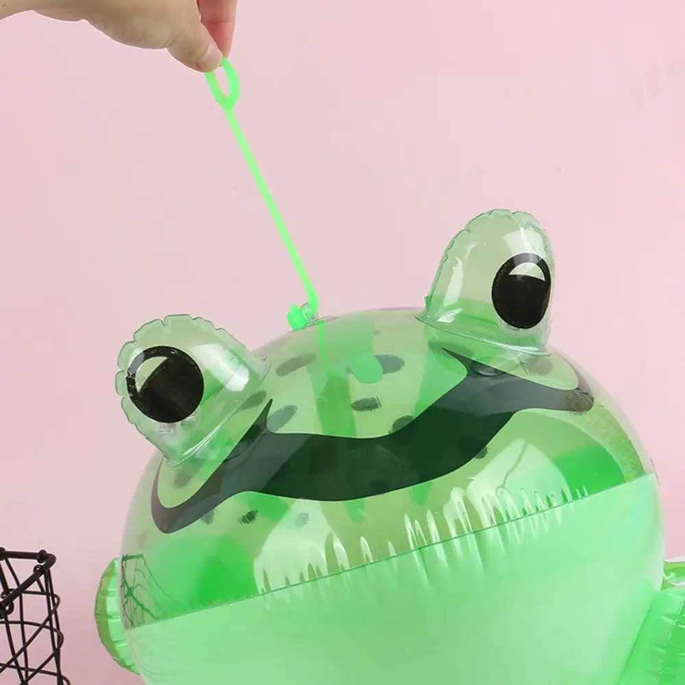 Cute Birthday Party Decor Gifts Kids Favors with Flashing Light Inflatable Toys Green Frog Blow Up Animal 6