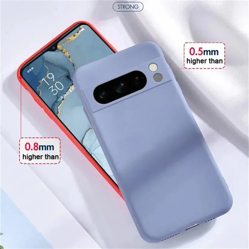 Shockproof Liquid Silicone Phone Case with Camera Protection