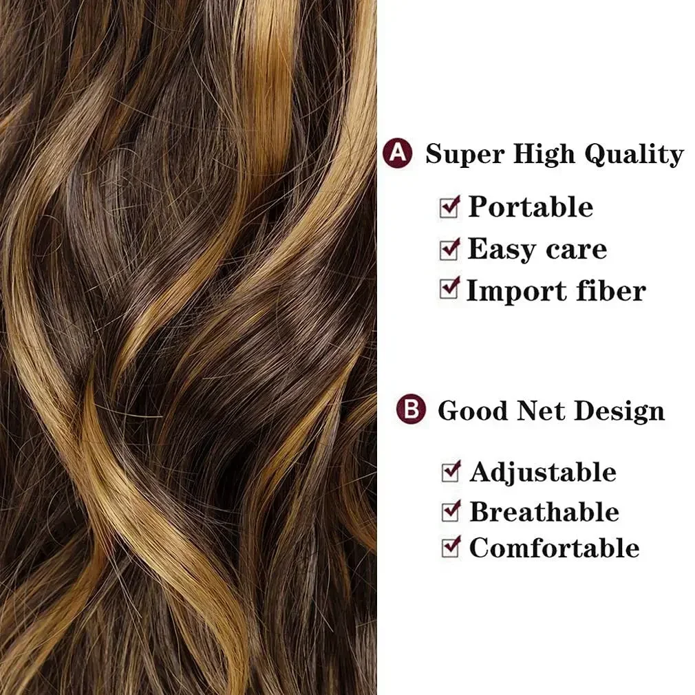 13X4 Highlight Lace Frontal Wigs Body Wave Lace Front Wigs Synthetic Omber Blonde With Baby Hair Heat Resistant Fiber for Woman