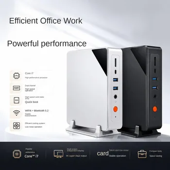 Intel Core i5 i7- Mini PC 4K Support Ultra Slim Micro Desktop Computer for Business Wi-Fi 6 + Bluetooth 5.2 1