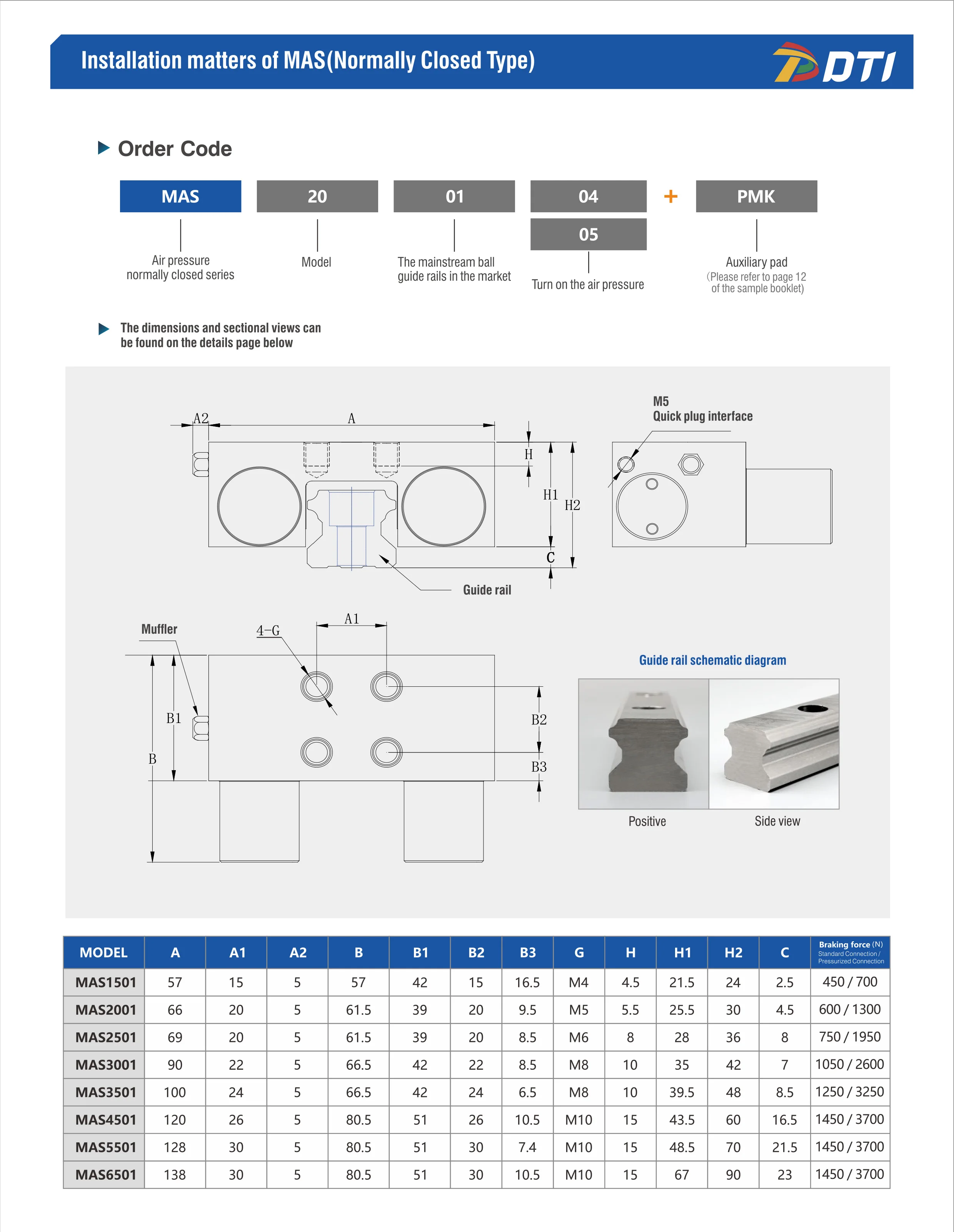 High Quality Wholesale Normally Closed Boost Clamping and Braking Elements MAS65