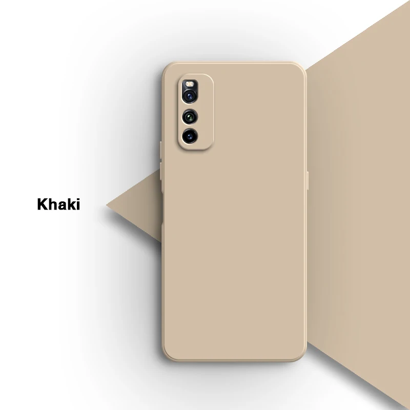 Liquid Silicone Soft Solid Color Phone Case - Original Shell Back Cover