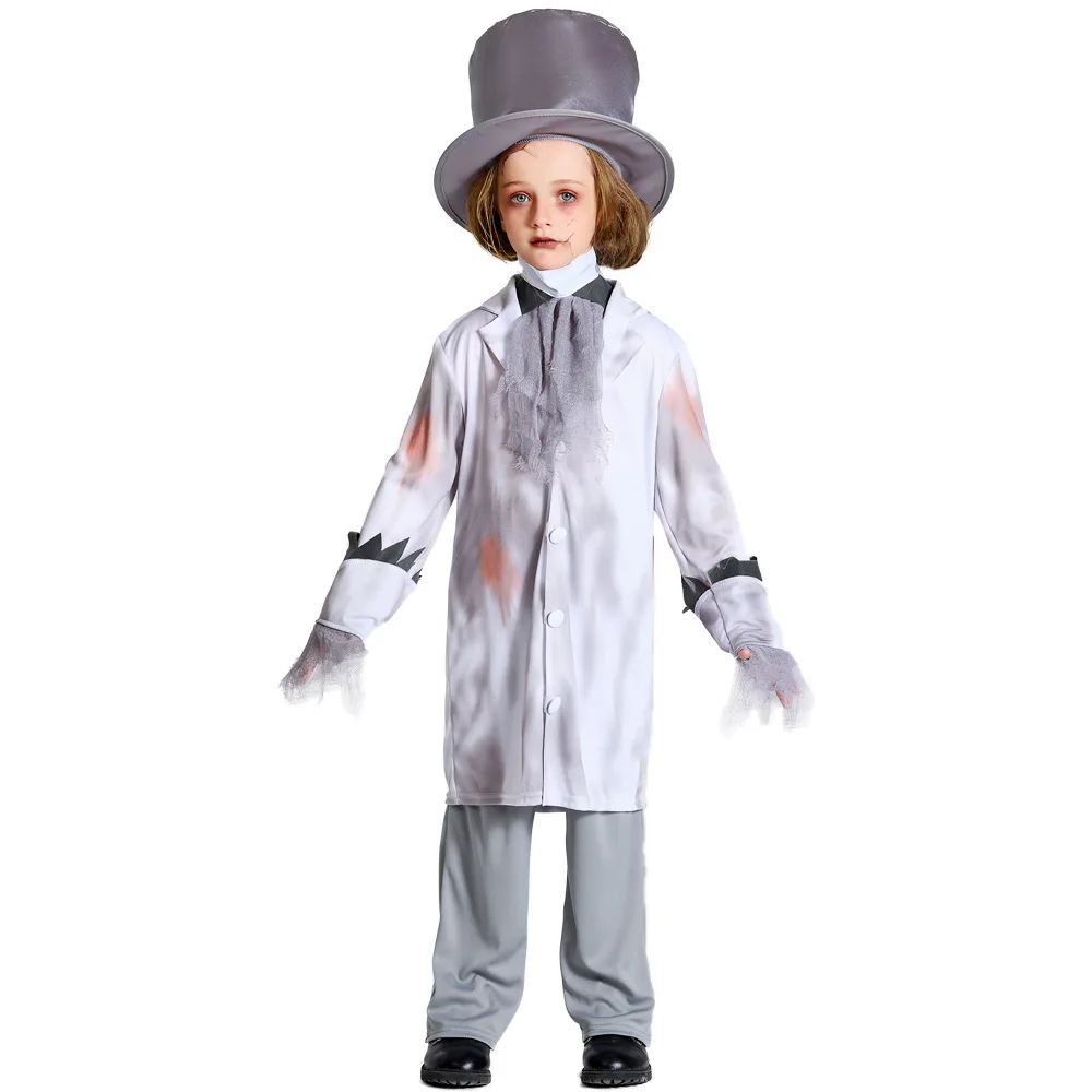 Men Bloody Walking Dead Scary Cosplay Adult Halloween Zombie Costumes Carnival Purim Parade Role Play Show Nightclub Party Dress