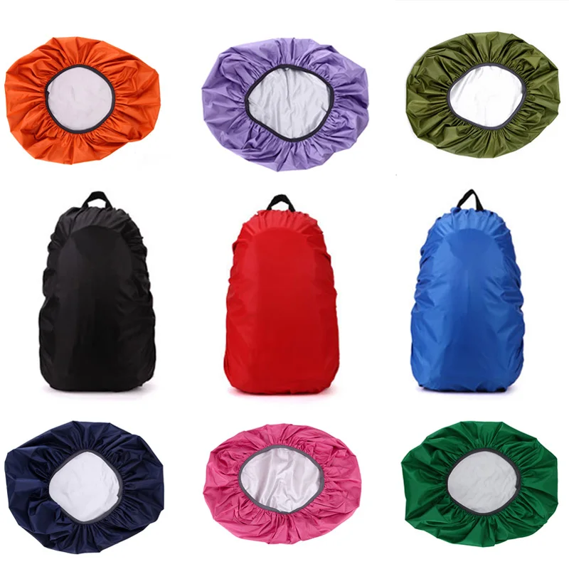 Backpack Cover 1Pcs 15-100L Adjustable Backpack Rain Cover Portable Waterproof Outdoor Accessories Dustproof Camping Hiking Climbing Raincover