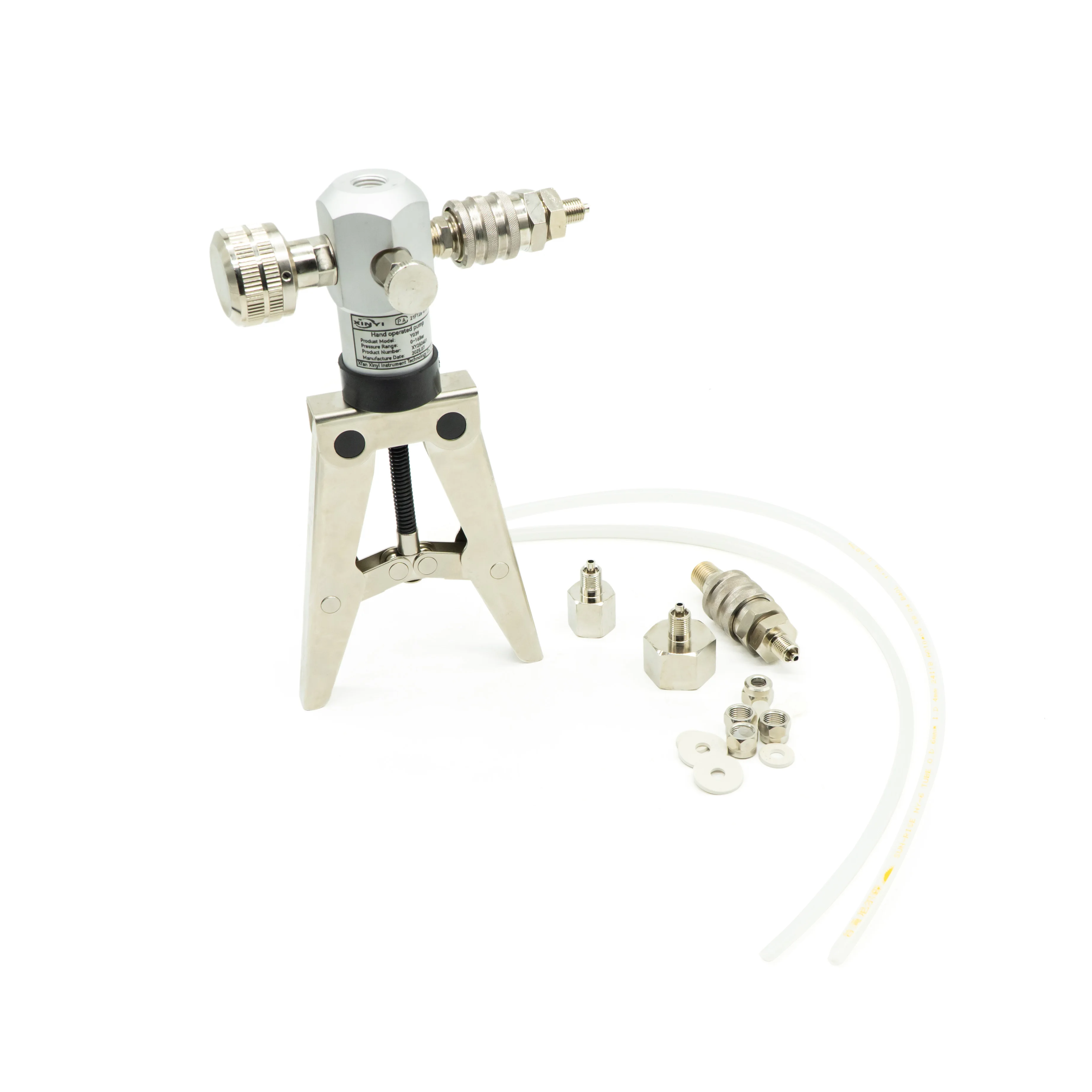 משאבת לחץ ניידת ללחץ פנאומטי ניידת עם מד לחץ של 20 בר