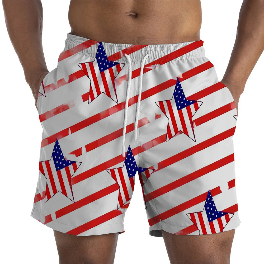 New 3D Print Independence Day Causal Clothing  Fashion Men Women Shorts Plus Size S-7XL Streetwear Pants  Cargo Shorts Men