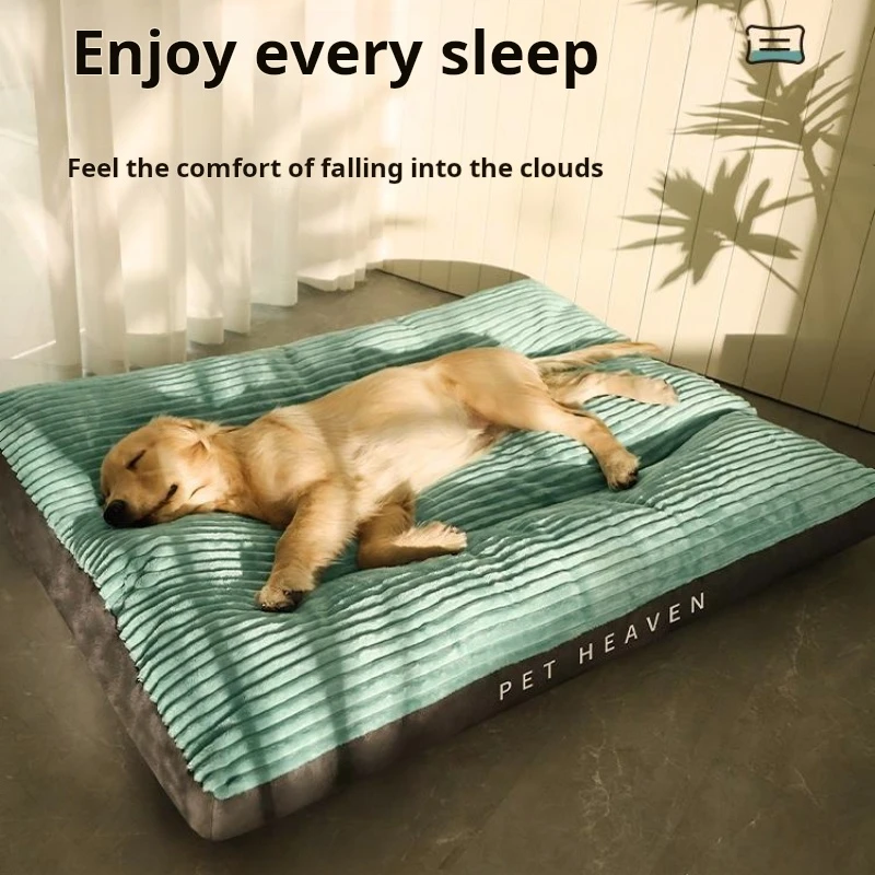 

Corduroy Pad For Medium Large Dogs Oversize Pet Sleeping Bed Big Thicken Dog Sofa Removable Washable Pet Supplies