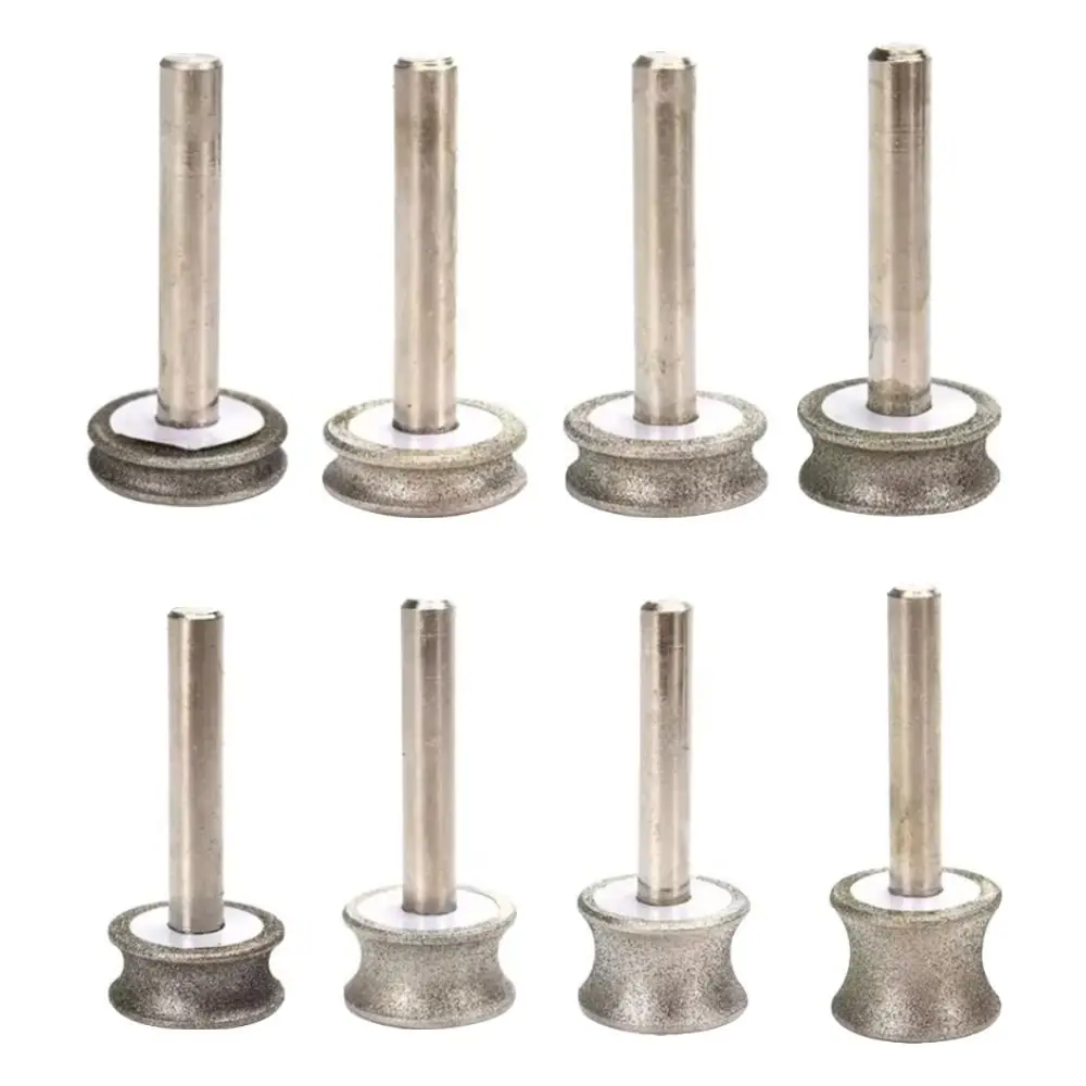 Diamond Concave Grinding Wheel Glass Drill Bits 6mm Shank