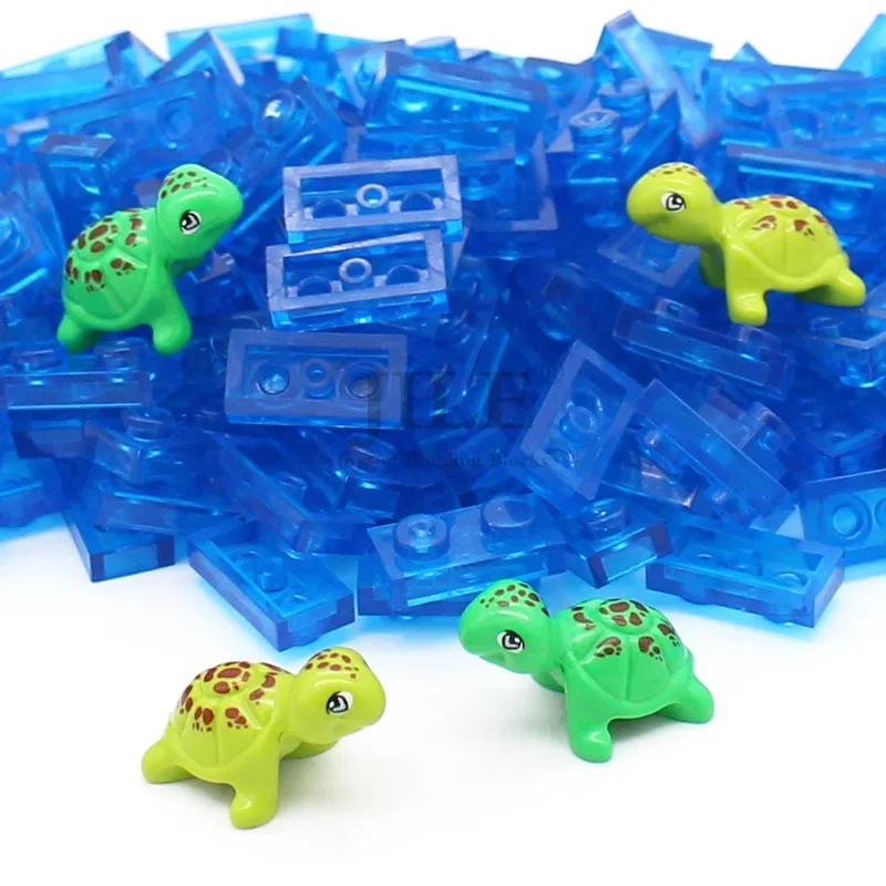 10pcs MOC 11603pb01 Turtle Friends Elves Building Blocks Brick DIY Compatible Bubbles Ocean Sea Pet Animal Zoo Toys — view 6