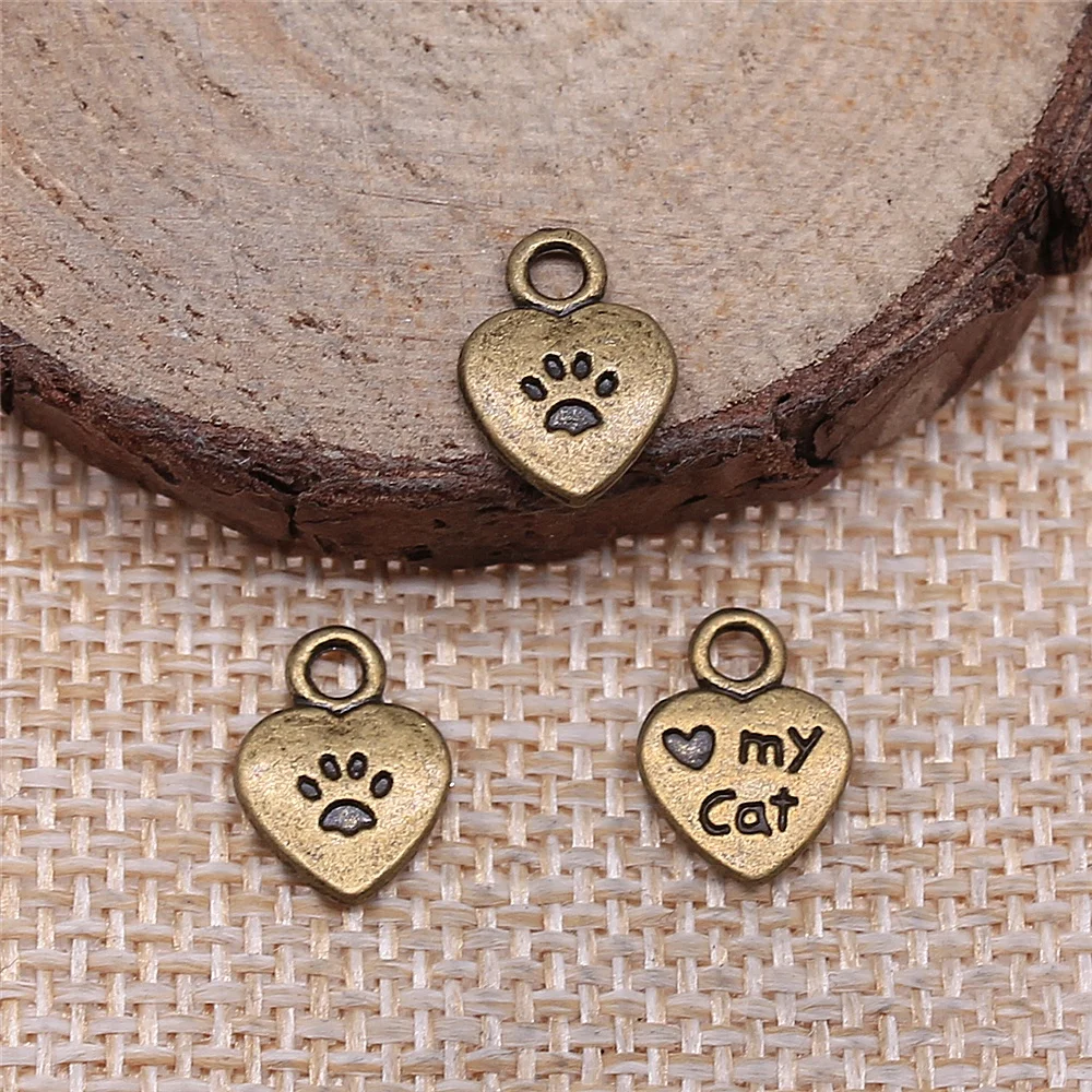 Cat Paw Charms for Jewelry Making 8x12mm - Image 5