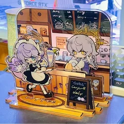 Honkai: Star Rail Robin Sunday Coffee Shop Acrylic Figure Stand Decor Ornament Collection (Coffee shop)