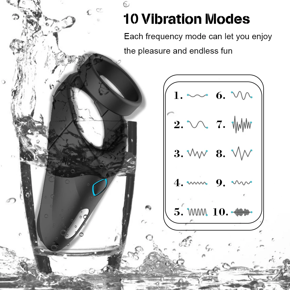 Vibrator Rings Vibrator Sex Toy Silicone Delay Ring Penis Rings For Men Couple
