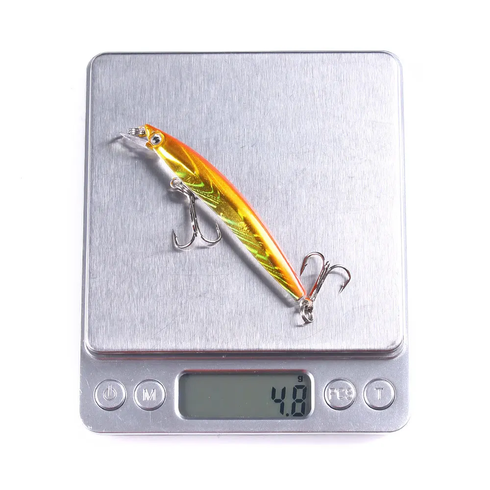 1 Stück/5 Stück Minnow 8CM 5G Angelköder mit 2 Haken Isca Künstlicher Harter Wobbler Köder Angelzubehör – Detail 7