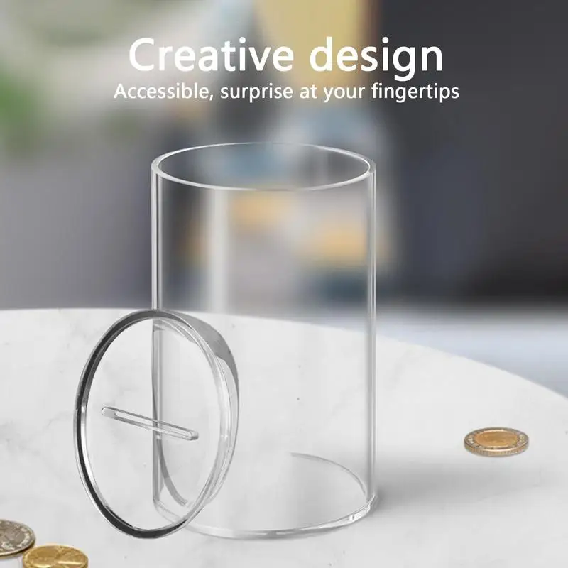 아크릴 돈 절약 항아리, 항아리 머니 박스, 머니 뱅크, 현금 동전  Best Top5