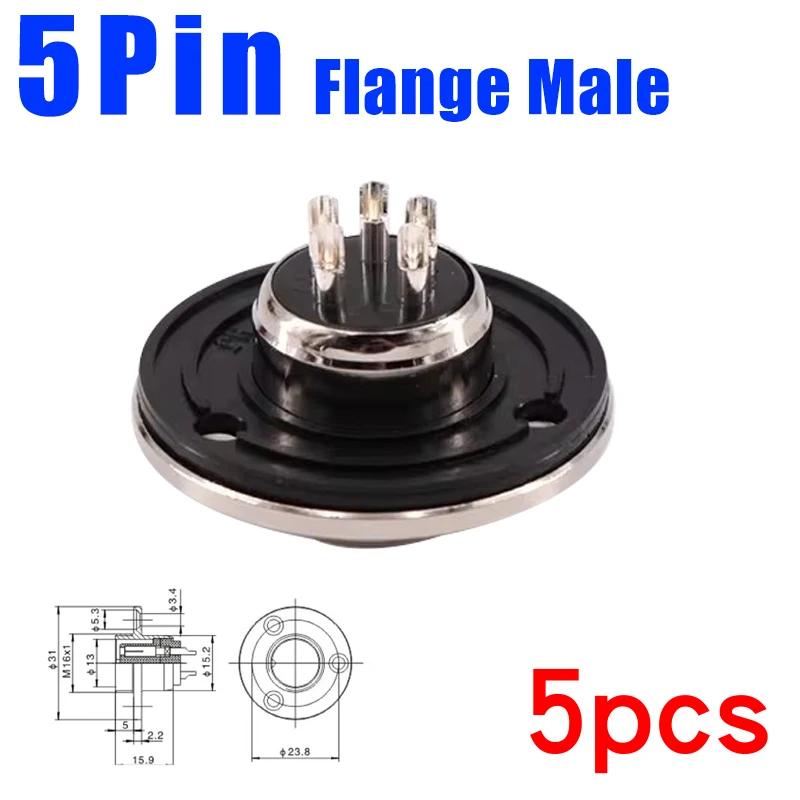 5Pin Flange Male