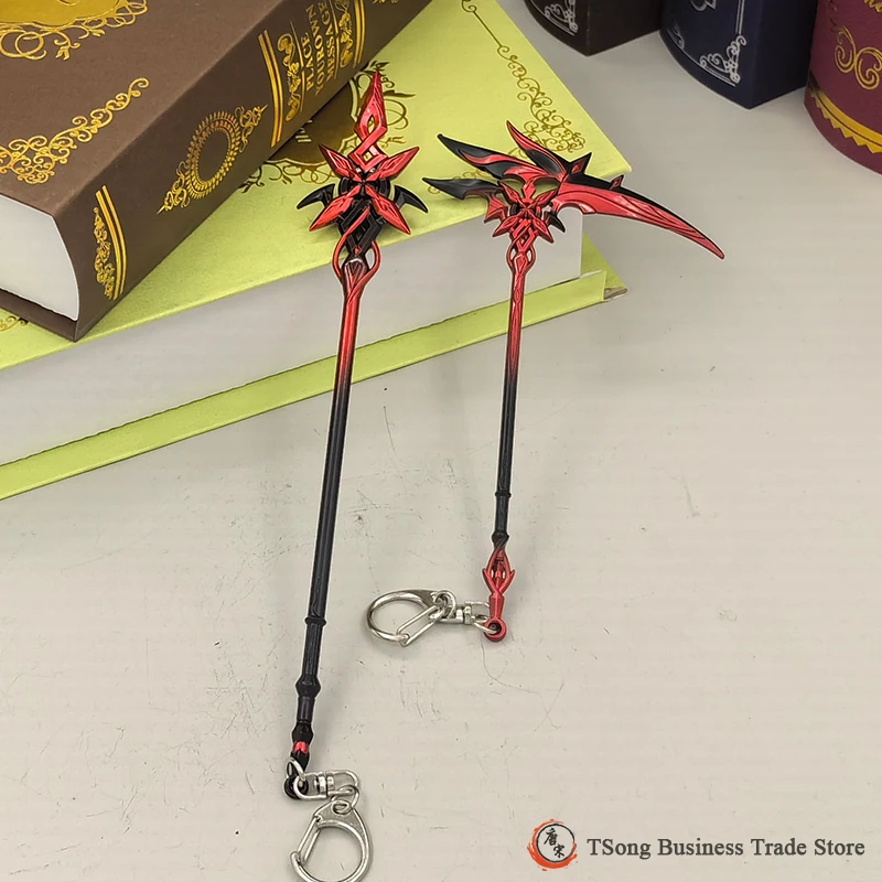 Plastic Sword Toy Genshin Impact Game Peripheral 「The Knave」Arlecchino Cold 22CM/15CM Weapon Model Metal Replica Sickle Crimson Moon's Semblance
