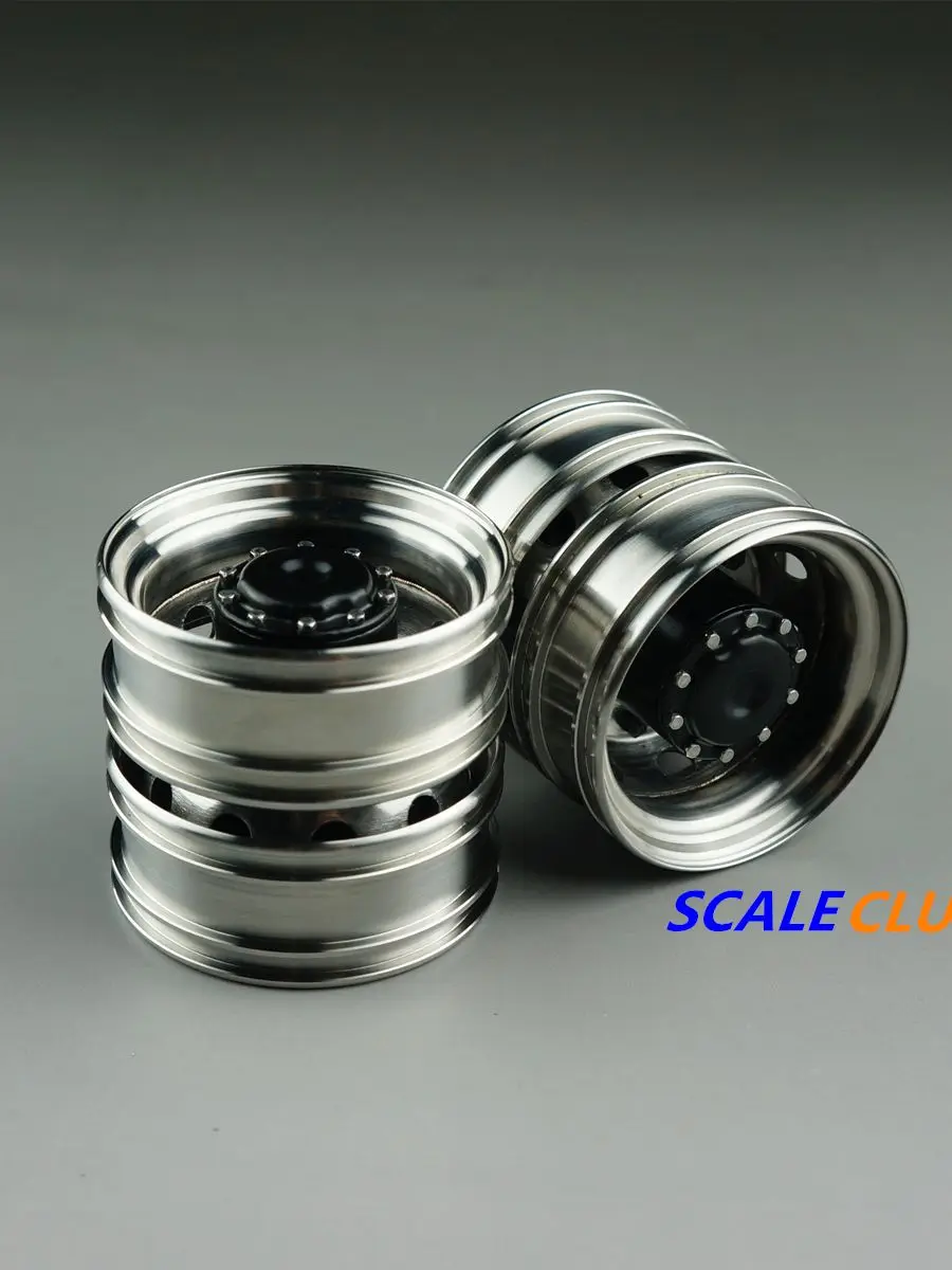 

Scaleclub Rear Wheel Metal Hub For Tamiya Lesu For Scania Man Actros Volvo Car Parts Rc Truck Trailer Tipper