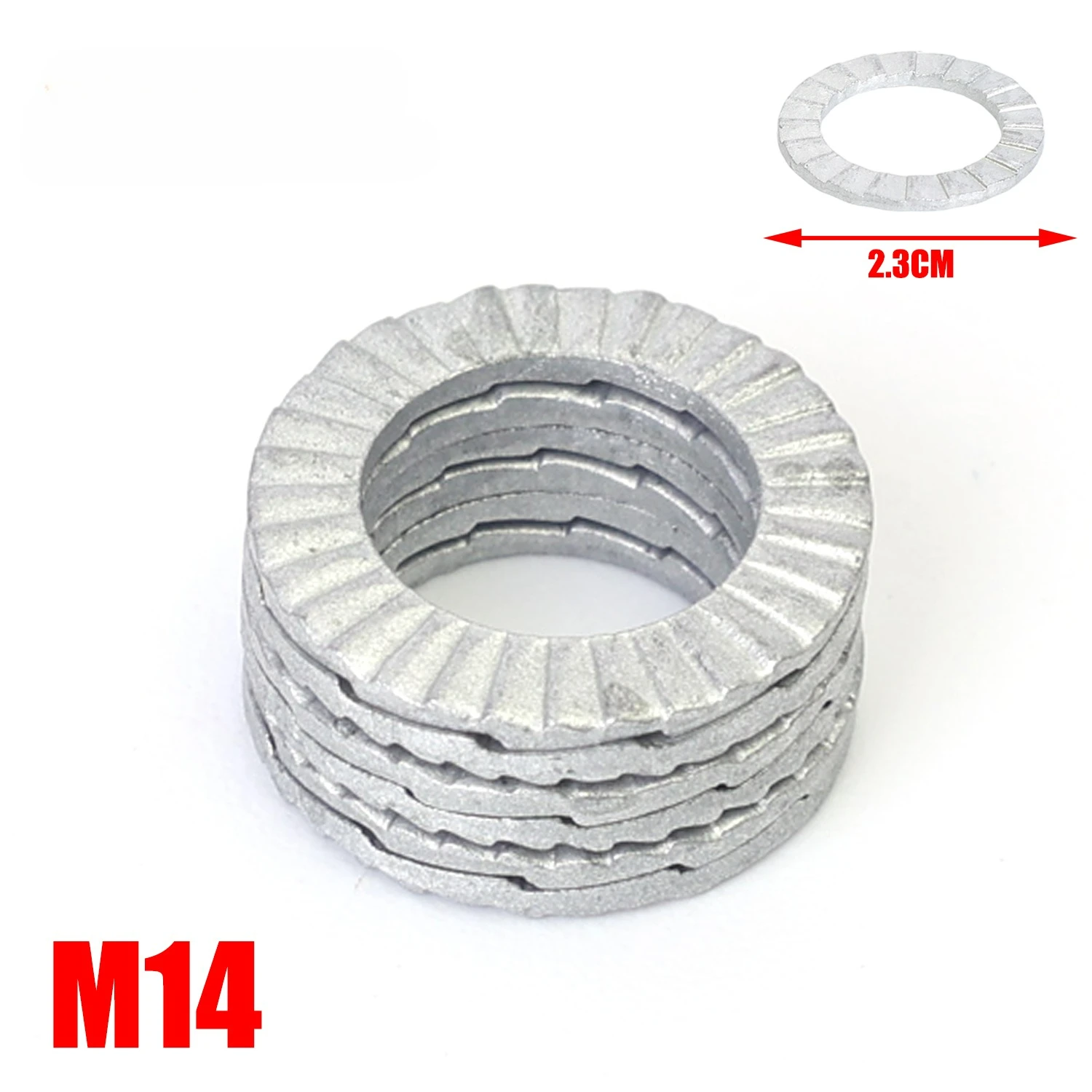 Carbon Steel Anti-Slip Wedge Washers - Home Hardware Fastener Kit (10/100 pcs)