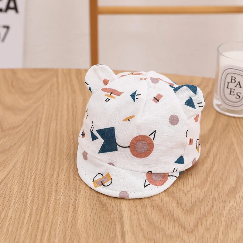 cheap baby accessories	 Cartoon Printed Baby Baseball Cap Cute Ear Soft Cotton Kids Sun Hat Spring Summer Outdoor UV Protection Newborn Beach Hat cool baby accessories