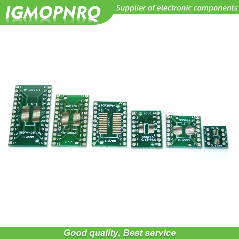 30 개 PCB 보드 키트 SMD 딥 어댑터 컨버터 플레이트, FQFP SOP8 SOP14 SOP16 SOP20 SOP28 QFP SOP 8 14 16 20 28