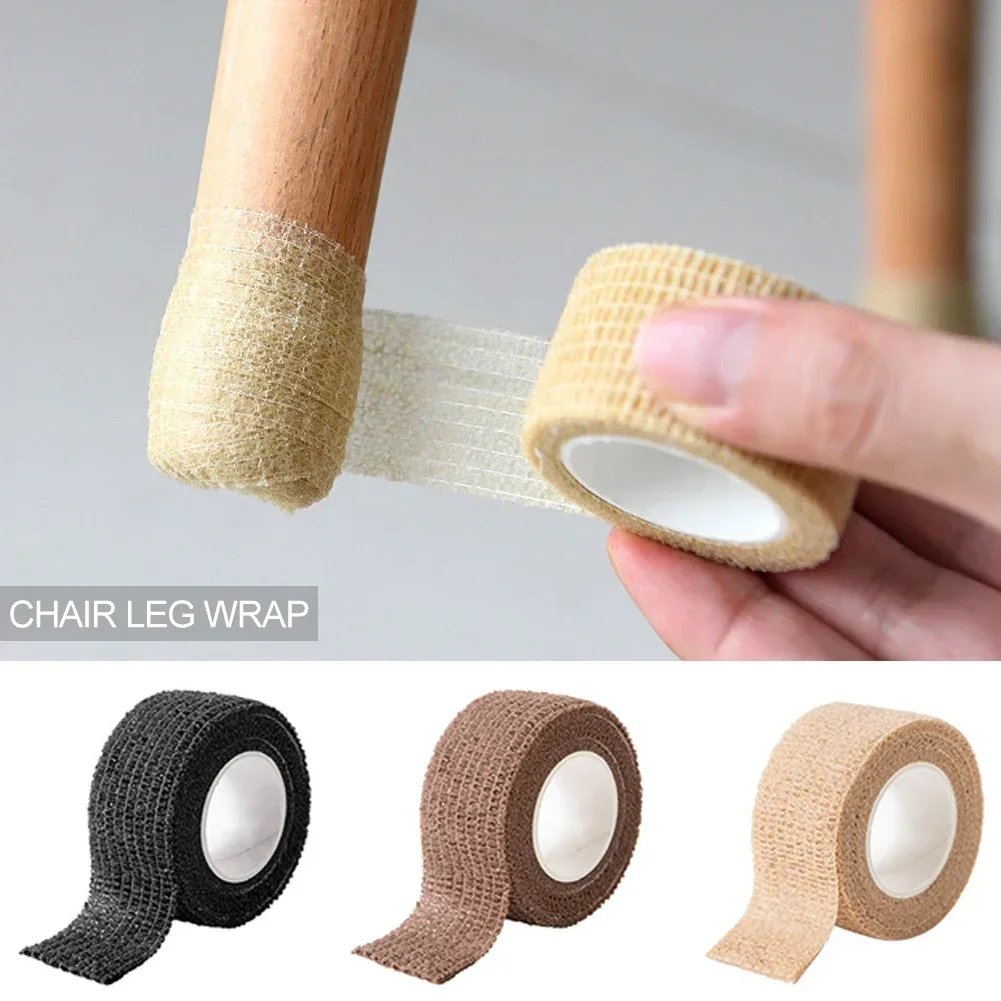 2.5cm * 4.5m/roll Self-adhesive Chair Leg Cover Table Leg Bag Non Slip Stool Pad Furniture Foot Pad