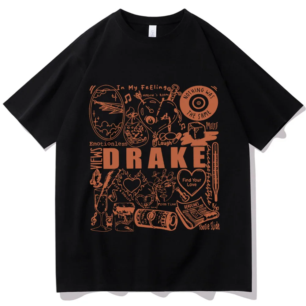 

Рубашка в стиле Дрейка, музыкальные альбомы, рубашка drграбли Merch, подарок для Дрейка, рубашки с круглым вырезом и коротким рукавом в стиле унисекс
