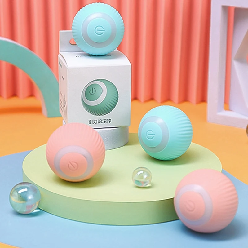 스마트 고양이 장난감 자동 360 ° 셀프 롤링 볼, 고양이 훈련용 전기 고양이 장난감, 자체 이동식 새끼 고양이 실내 놀이용 장난감