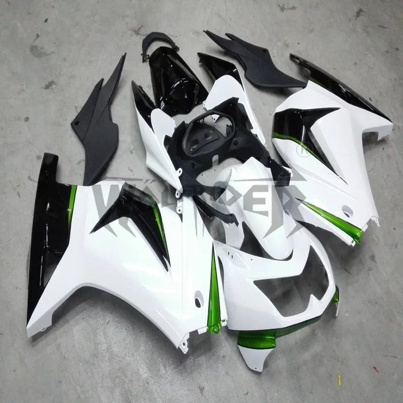 

Комплект обтекателей под давлением ZX250R EX250 2008 2009 2010 2011 2012 Белый ZX 250R 08-12 комплект обтекателей для кузова мотоцикла