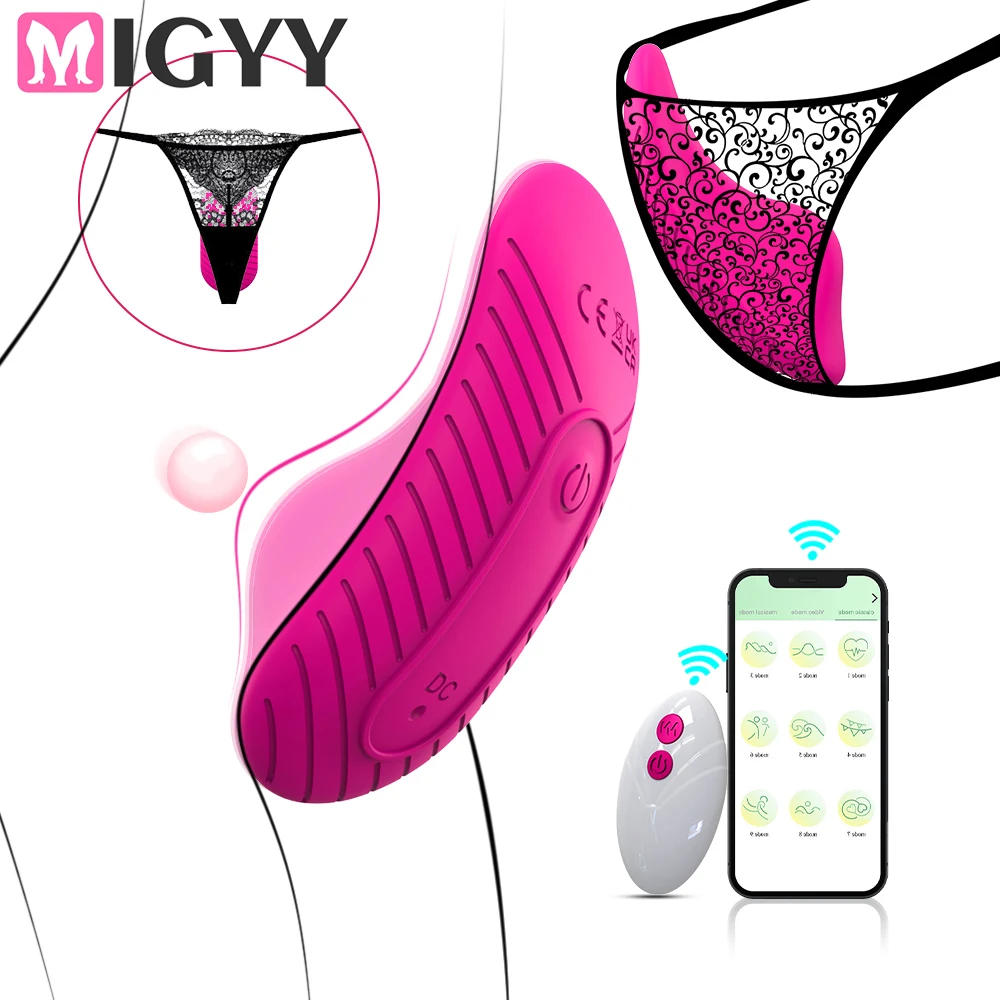 Schmetterling Tragbarer Vibrator Drahtlose APP Fernbedienung Höschen Dildo Vibrator für Frauen Klitoris Stimulator Massage Erotische Sextoy 1