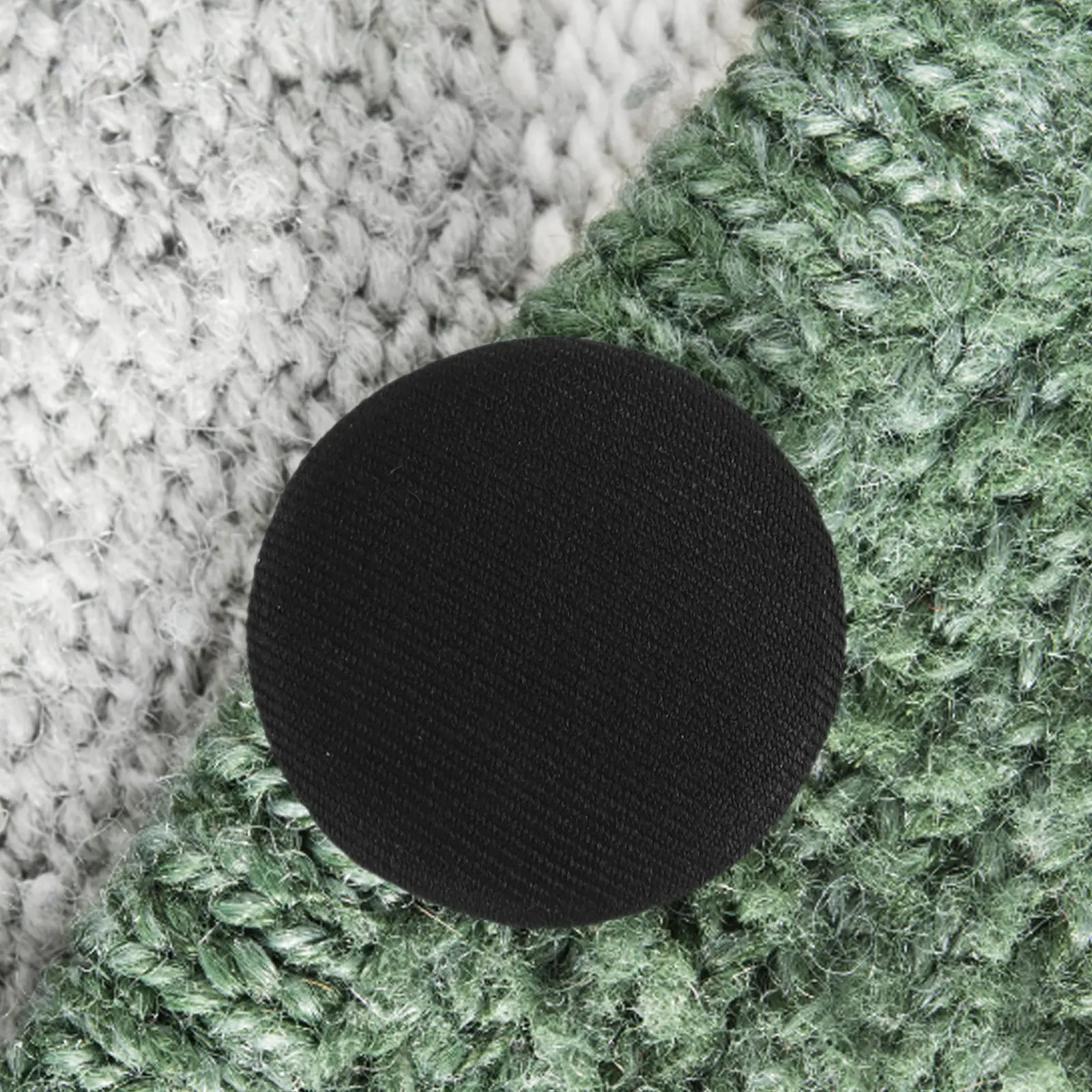 30개 블랙 새틴 버튼 코트 의류 수선용 커버형 라운드 코튼 버튼 (코트, 드레스, 정장용)