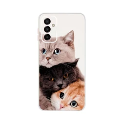 Soft Silicone Transparent Phone Bumper Case for Samsung M23 5G (Navy Blue)