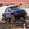 1:16 Full Scale All Terrain Off-Road Climbing RC Truck 4WD Shock Absorber Whole Car Light Group High Speed Remote Control Car 1