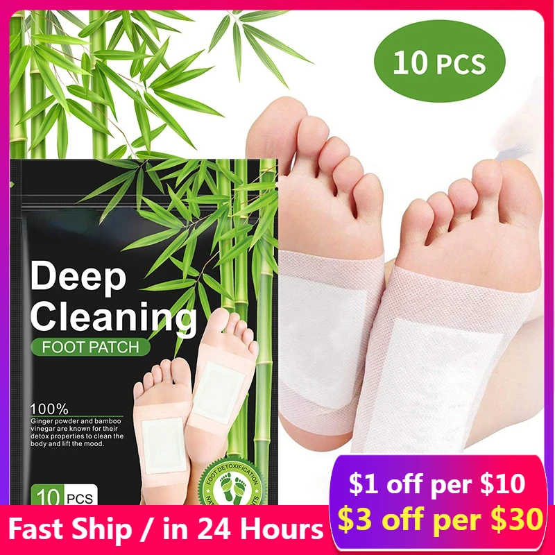 50pcs Detox Foot Patches Bamboo Charcoal Pads Detoxification Body