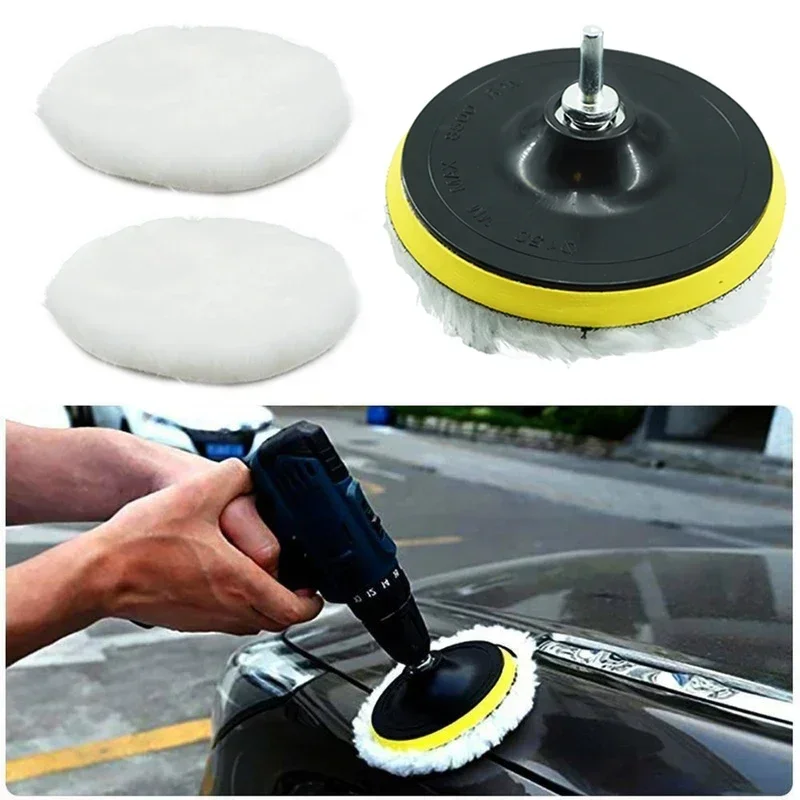 3/4/5/6/7 inch Polishing Kit Polishing Pad Car Waxing Sponge Disk Wool Wheel Auto Paint Care Polisher Pads Car Gadget 6PCS Car polishing pad car polisher car polish pad car polishing sponge wool polishing pad polishing sponge set polishing wheel disc polishing wheel kit