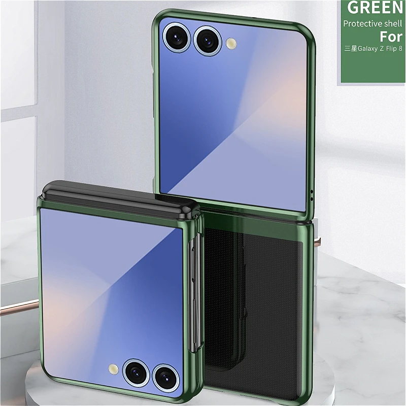 Luxury Electroplated Transparent Phone Case - 2-Piece Set, Clear Plating Cover