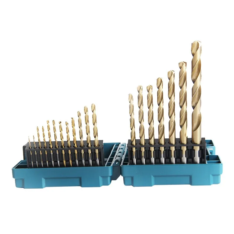 Makita D-67527 HSS TIN Metal Drill Bit Set 19 Piece Straight