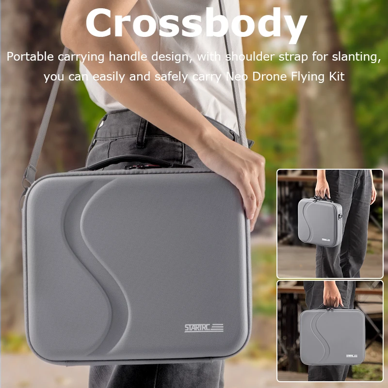 DJI Case Drone Case Drone Accessories Drone Storage Bag Carrying Case For DJI Neo Drone Accessories Storage Bag All-in-One PU Portable Handbag Travel Shoulder Bag