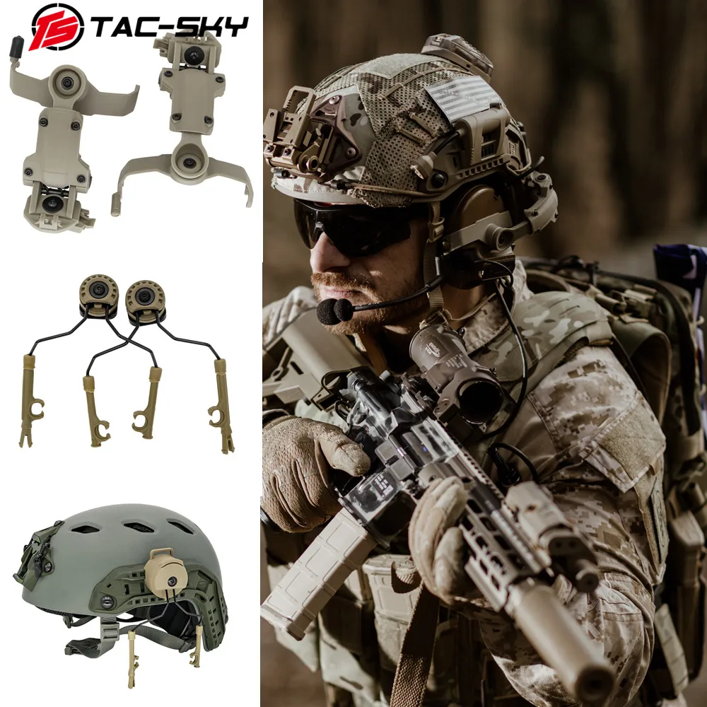 

TS TAC-SKY ARC Helmet Rail Adapter Compatible with Ops-Core FAST Airsoft Helmet for Tactical Comtac I II III IV XPI Headset